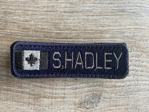 Custom /  Personalized Thin Blue / Thin Red Line / No Line / Traditional Nametag