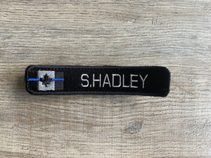 Custom /  Personalized Thin Blue / Thin Red Line / No Line / Traditional Nametag