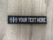 Load image into Gallery viewer, Custom / Personalized Thin Blue / Thin Red Line / No Line / Traditional Keychain