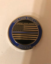 Load image into Gallery viewer, Thin Blue Line America Challenge Coin