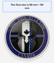 Load image into Gallery viewer, Thin Blue Line Canada Spartan Helmet Coasters
