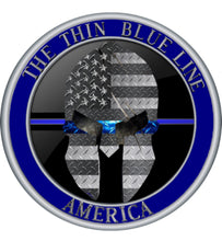 Load image into Gallery viewer, Thin Blue Line America Challenge Coin