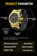 Load image into Gallery viewer, (LIMITED TIME FREE SHIPPING) Thin Blue Line Inspired Dual Display Waterproof Luxury Watch with Blue Silicone Band