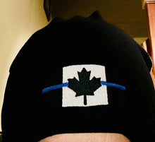 Load image into Gallery viewer, Thin Blue Line Canada Toque with cuff or without (Beanie)