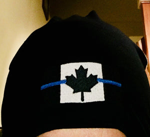 Thin Blue Line Canada Toque with cuff or without (Beanie)
