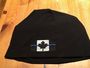 Thin Blue Line Canada Toque with cuff or without (Beanie)