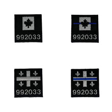 Load image into Gallery viewer, Custom / Personalized Square Thin Blue / Thin Red Line / No Line / Traditional Nametag