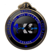 Load image into Gallery viewer, The Thin Blue Line Canada K9 Challenge Coin Version 2.0