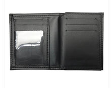 Load image into Gallery viewer, Bi-Fold Police Badge Wallet by Perfect Fit (100% Leather) Model 104
