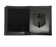 Load image into Gallery viewer, Bi-Fold Police Badge Wallet by Perfect Fit (100% Leather) Model 104