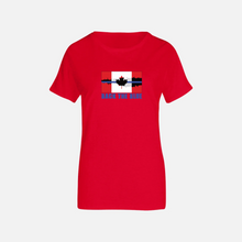 Load image into Gallery viewer, Blue Breaking Through (Back the Blue) T-Shirt Unisex and Ladies Large Logo on Front