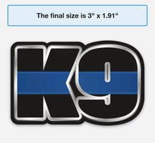 Load image into Gallery viewer, 3 &quot; Thin Blue Line Police K9 Decal / Sticker