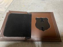 Load image into Gallery viewer, Bi-Fold Police Badge Wallet by Perfect Fit (100% Leather) Model 104