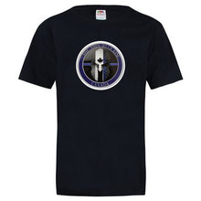 Load image into Gallery viewer, Thin Blue Line Canada Spartan Helmet T-Shirt