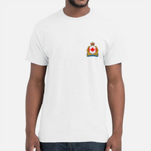 Load image into Gallery viewer, Support Local Police (Canada) Small Left Chest Logo Unisex T-Shirt w/FREE Support Local Police Sticker (for a limited time)