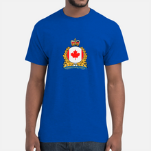 Load image into Gallery viewer, Support Local Police (Canada) Full Sized Logo (Front) Unisex T-Shirt w/FREE Support Local Police Sticker (for a limited time)