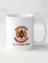 Load image into Gallery viewer, Canadian Firefighter Mug (Can Be Personalized)