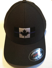 Load image into Gallery viewer, Thin Blue Line Canadian Flag Fitted Cap
