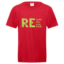 Load image into Gallery viewer, RE (Cycle, Use, New, Think) Fruit of the Loom® Unisex T-shirt
