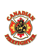 Load image into Gallery viewer, Canadian Firefighter Cotton T-Shirt (Unisex)