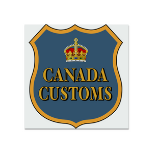 Vintage Canada Customs Douanes 12'' x 12'' Metal Sign (Reproduction)