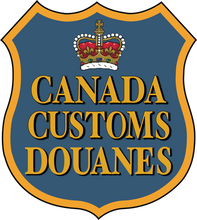 Load image into Gallery viewer, Vintage Canada Customs Douanes 12'' x 12'' Metal Sign (Reproduction)