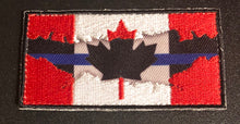 Load image into Gallery viewer, Thin Blue Line Canada π¨π¦ Red / Blue Line Flag 7.5 cm x 4 cm