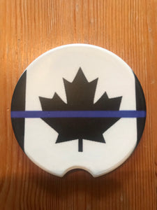 Thin Blue Line Canada Sandstone Coasters