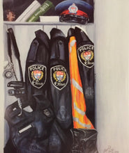 Load image into Gallery viewer, “Badge of Honour” Prints with FREE personalized badge number) by Canadian Fine Artist Ellen Cowie