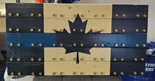 Load image into Gallery viewer, Thin Blue Line Canada Flag Challenge Coin Display