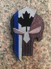 Load image into Gallery viewer, Spartan / Punisher Thin Blue Line Canada Patch