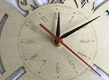 Load image into Gallery viewer, Wooden Firefighter Wall Clock