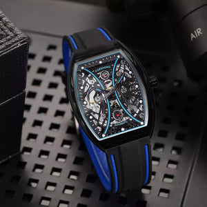 Thin Blue Line Inspired Mechanical Watch