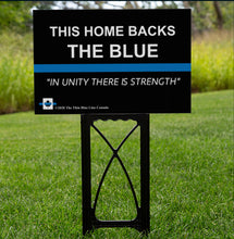 Load image into Gallery viewer, Thin Blue Line Canada 🇨🇦 12” x 18” lawn signs