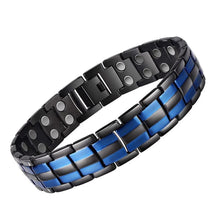 Load image into Gallery viewer, Thin Blue Line 15mm Stainless Titanium Steel Unisex Bracelet (3 styles, FREE Shipping)
