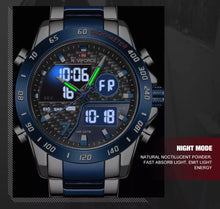 Load image into Gallery viewer, Thin Blue Line Inspired NAVIFORCE Double Display Sports Watch (FREE Shipping)