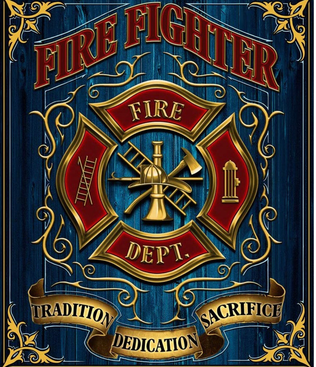 Firefighter 50” x 60” Throw Blanket
