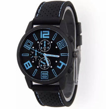 Load image into Gallery viewer, Thin Blue Line Inspired Large Numbers Watch