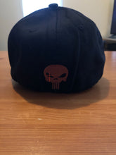 Load image into Gallery viewer, Black Punisher “Fitted” (M/L) Tactical Cap with YOUR choice of FREE Patch