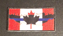 Load image into Gallery viewer, Thin Blue Line Canada π¨π¦ Red / Blue Line Flag 7.5 cm x 4 cm