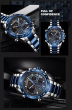 Load image into Gallery viewer, Thin Blue Line Inspired NAVIFORCE Double Display Sports Watch (FREE Shipping)