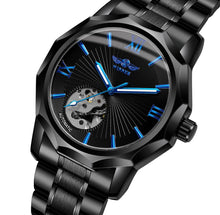 Load image into Gallery viewer, “Blue Ocean” Thin Blue Line Inspired Transparent Dial Men's Watch (FREE Shipping)