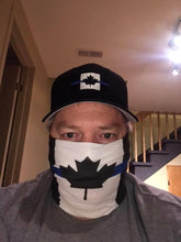 Load image into Gallery viewer, Thin Blue Line Canada Neck Gaiter / Face Mask Duo (Free Shipping)