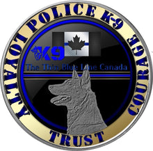Load image into Gallery viewer, The Thin Blue Line Canada K9 Challenge Coin