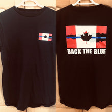 Load image into Gallery viewer, Blue Breaking Through T-Shirt small logo left chest AND large logo on back (Mens and Ladies)