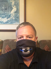 Load image into Gallery viewer, MADE IN CANADA π¨π¦ Thin Blue Line Tattered Canadian Flag 3 Ply Washable Defender Face Mask (Free Shipping)