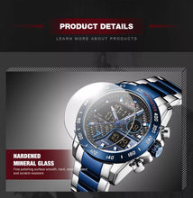 Load image into Gallery viewer, Thin Blue Line Inspired NAVIFORCE Double Display Sports Watch (FREE Shipping)