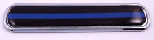 Load image into Gallery viewer, 5.3” Thin Blue line Police Flag Chrome Emblem 3D auto Decal