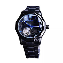 Load image into Gallery viewer, “Blue Ocean” Thin Blue Line Inspired Transparent Dial Men's Watch (FREE Shipping)