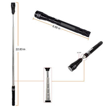 Load image into Gallery viewer, Magnetic 3 LED Flash Light 5 Pound Magnet Telescopic Flexible Neck Pick Up Tool